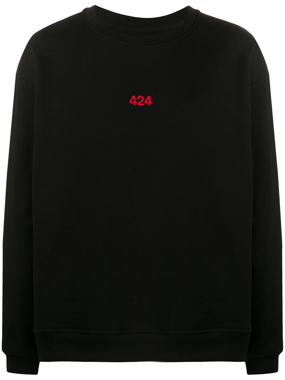 424 logo-print sweatshirt - Black von 424
