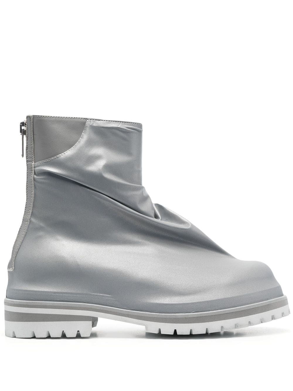 424 metallic ankle boots - Silver von 424