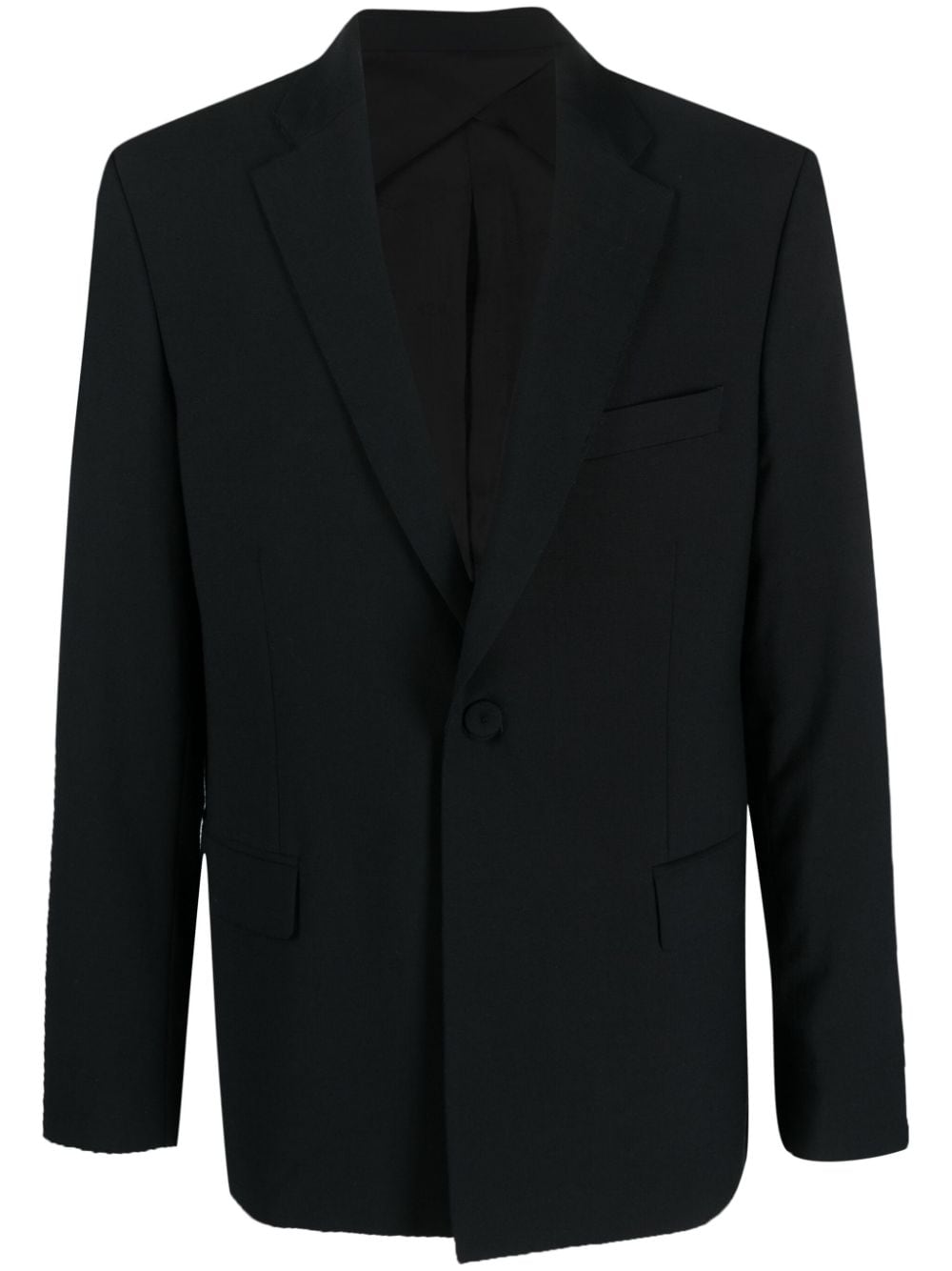 424 notched-lapels single-breasted blazer - Black von 424