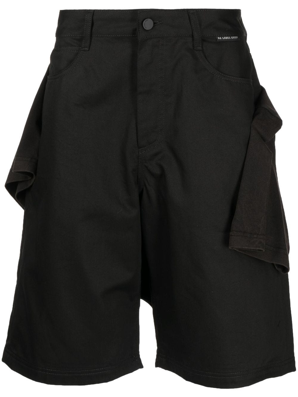 44 LABEL GROUP five-pocket cotton Bermuda shorts - Black von 44 LABEL GROUP