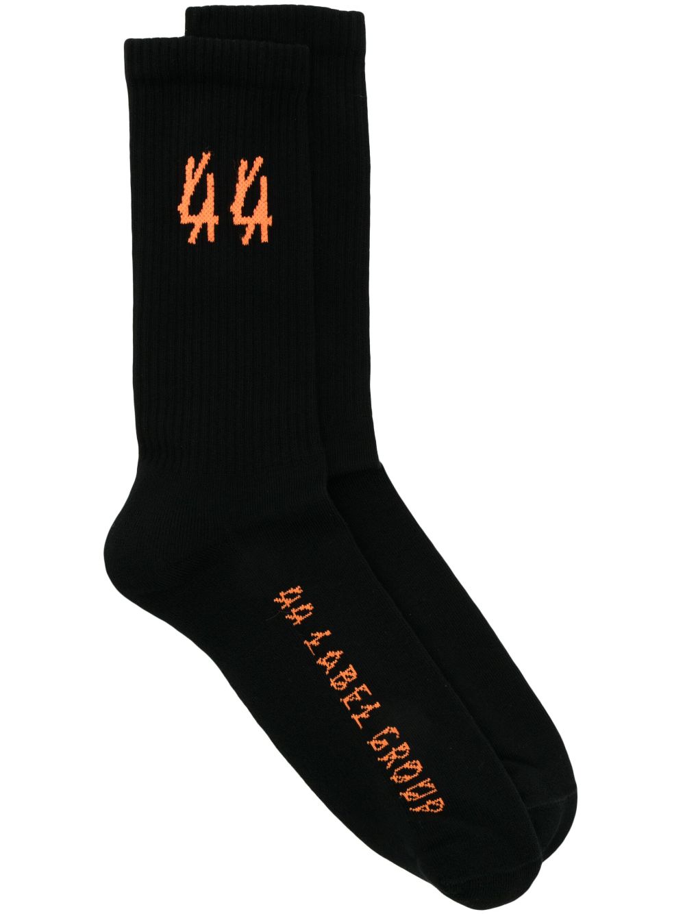 44 LABEL GROUP intarsia-knit logo socks - Black von 44 LABEL GROUP