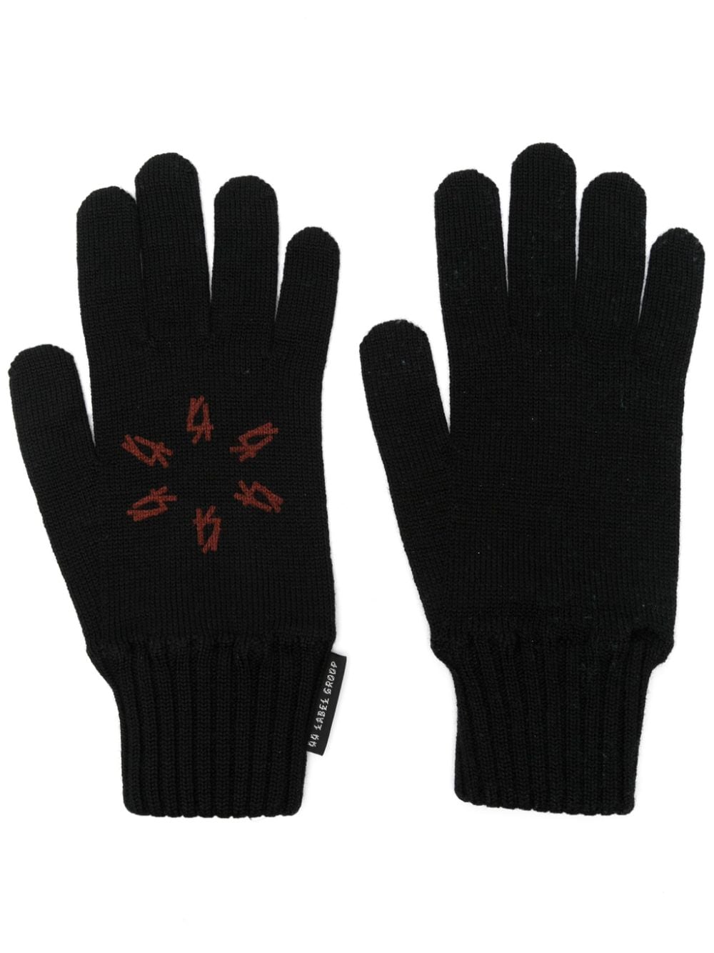 44 LABEL GROUP ribbed wool gloves - Black von 44 LABEL GROUP