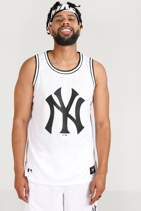 47 Brand Mesh Tanktop | White + Black | Herren  | L von 47 Brand