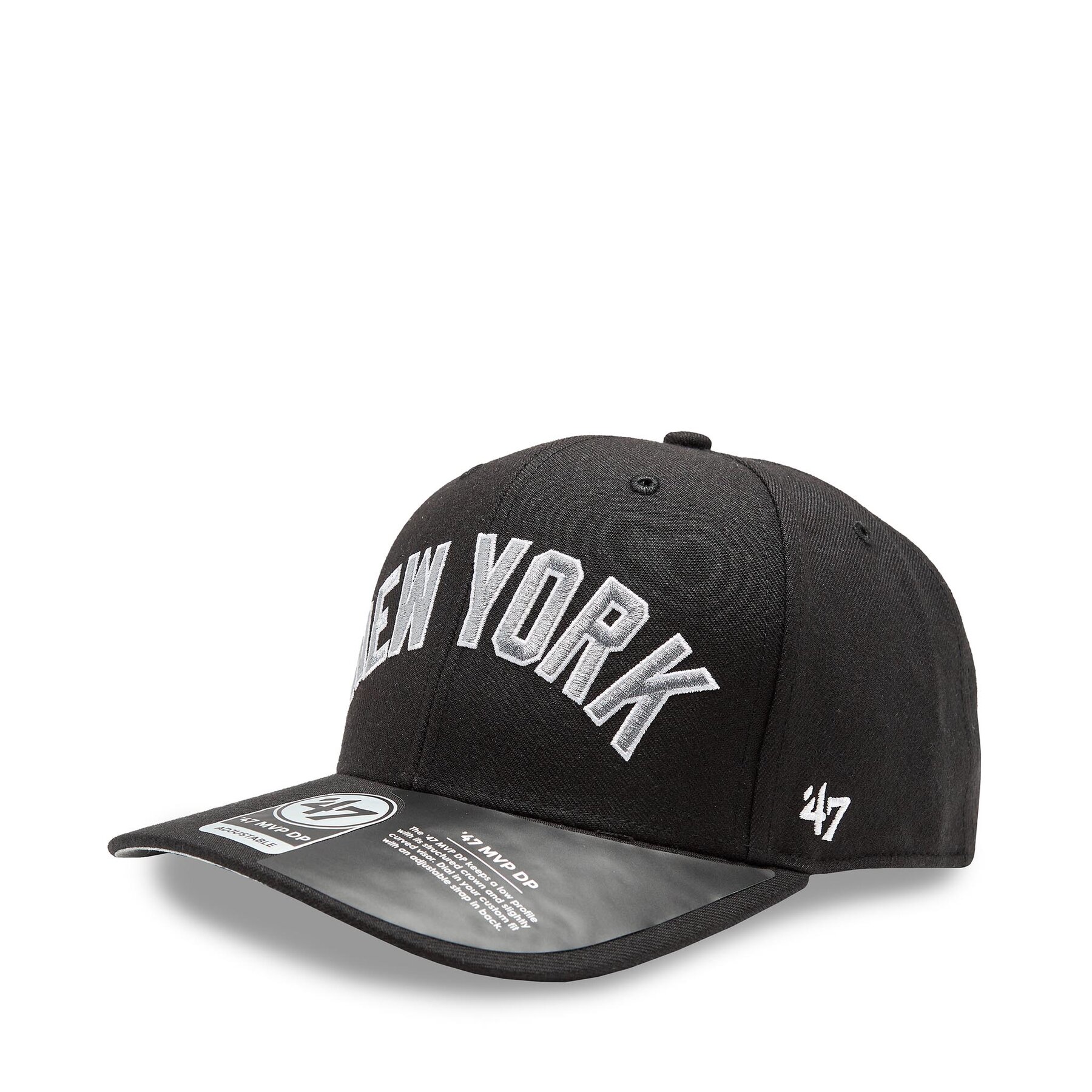 Cap 47 Brand MLB New York Yankees Replica Script 47 MVP DP B-REPSP17WBP-BKB Black von 47 Brand