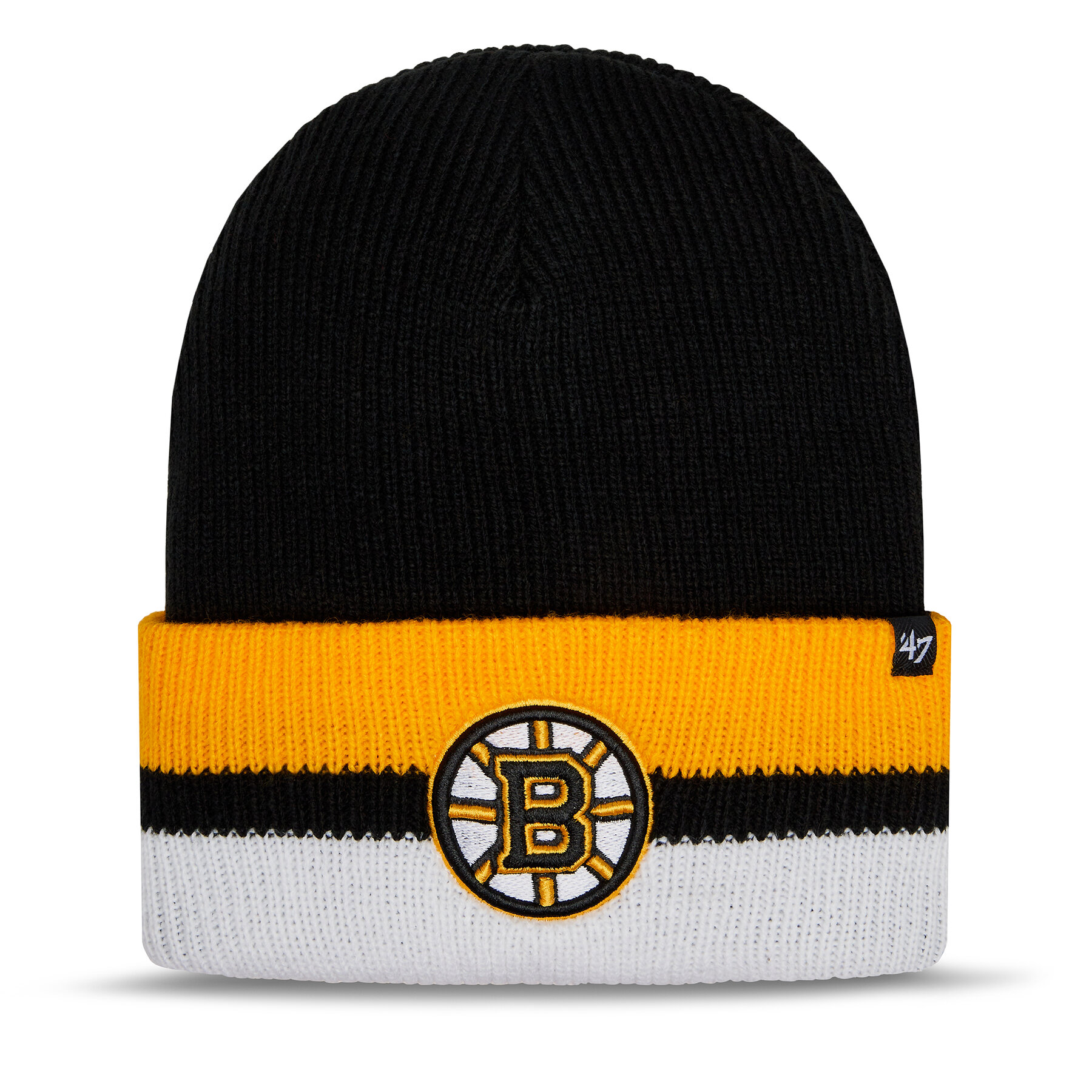 Mütze 47 Brand NHL Boston Bruins Split Cuff '47 H-SPLCC01ACE-BK Black von 47 Brand