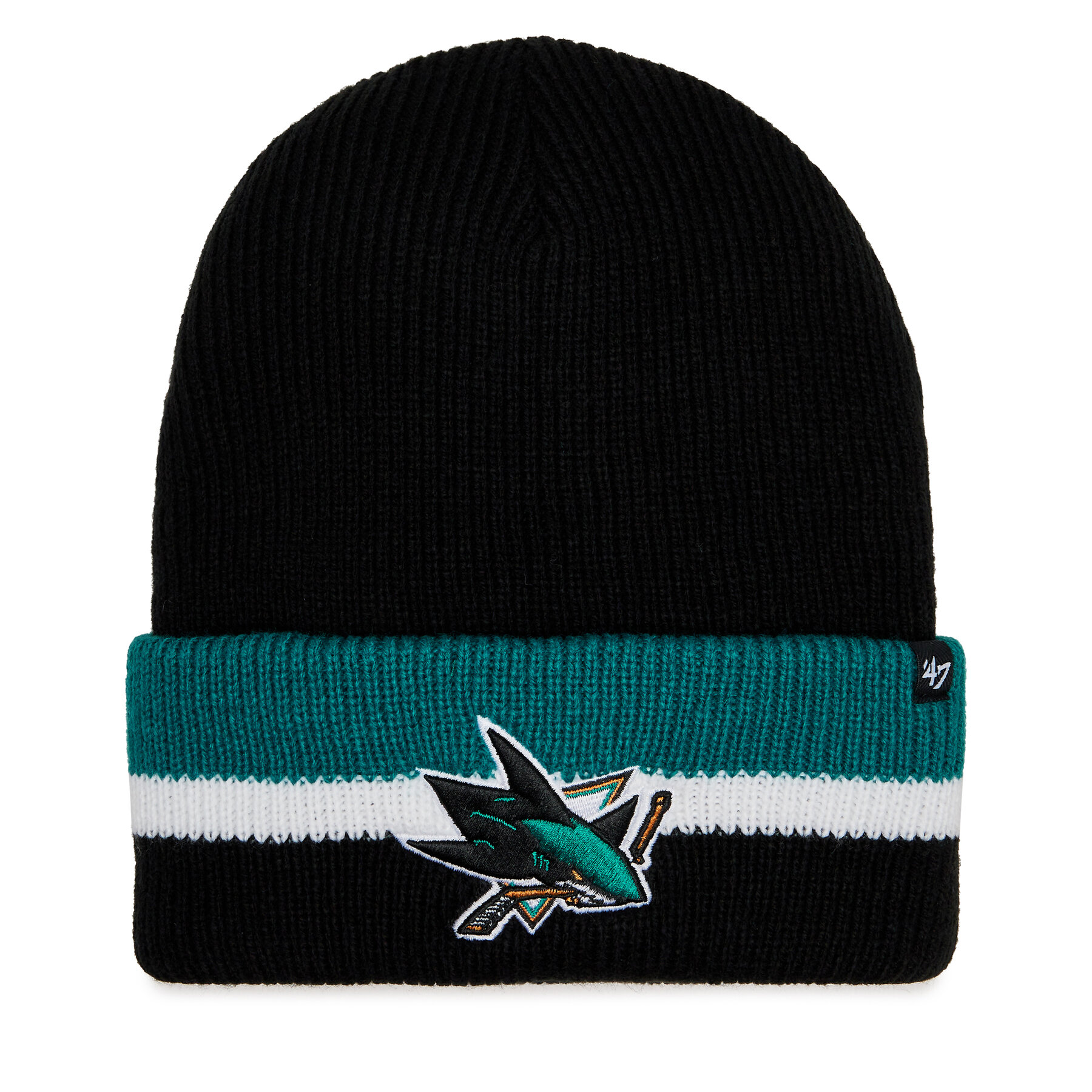 Mütze 47 Brand NHL San Jose Sharks Split Cuff 47 H-SPLCC22ACE-BK Black von 47 Brand