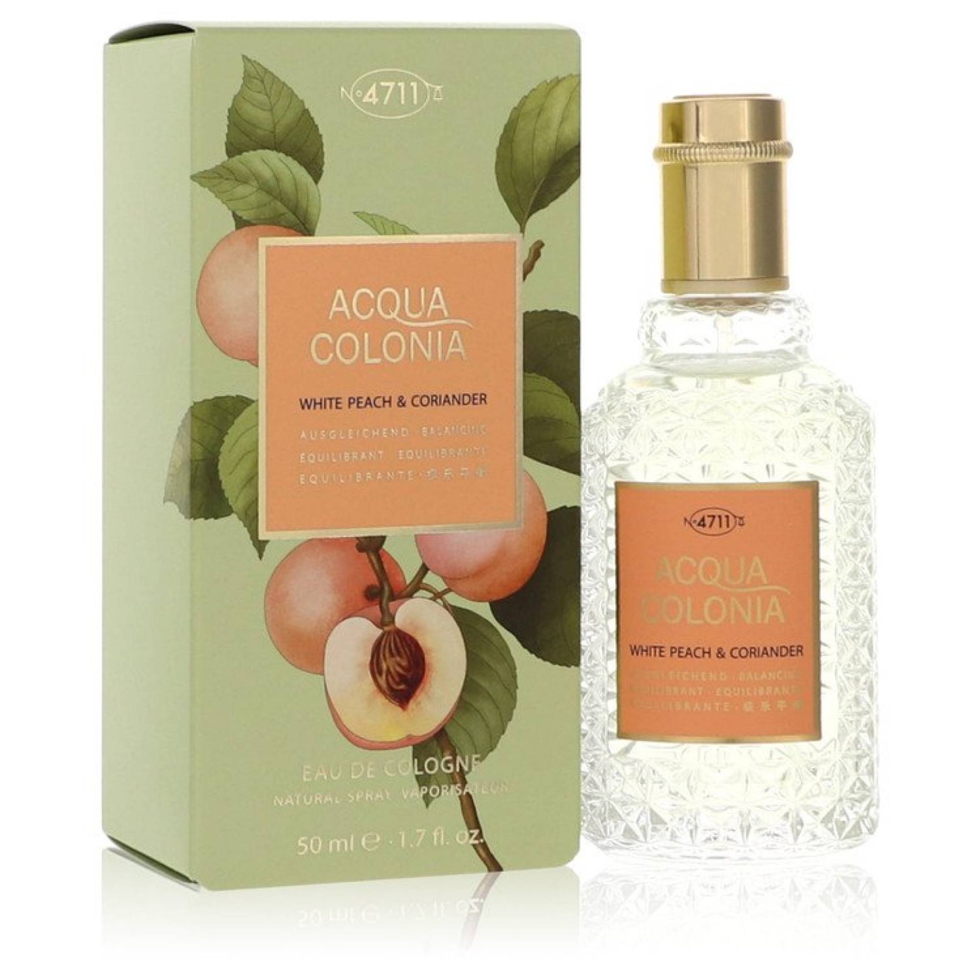 4711 Acqua Colonia White Peach & Coriander Eau De Cologne Spray (Unisex) 50 ml von 4711