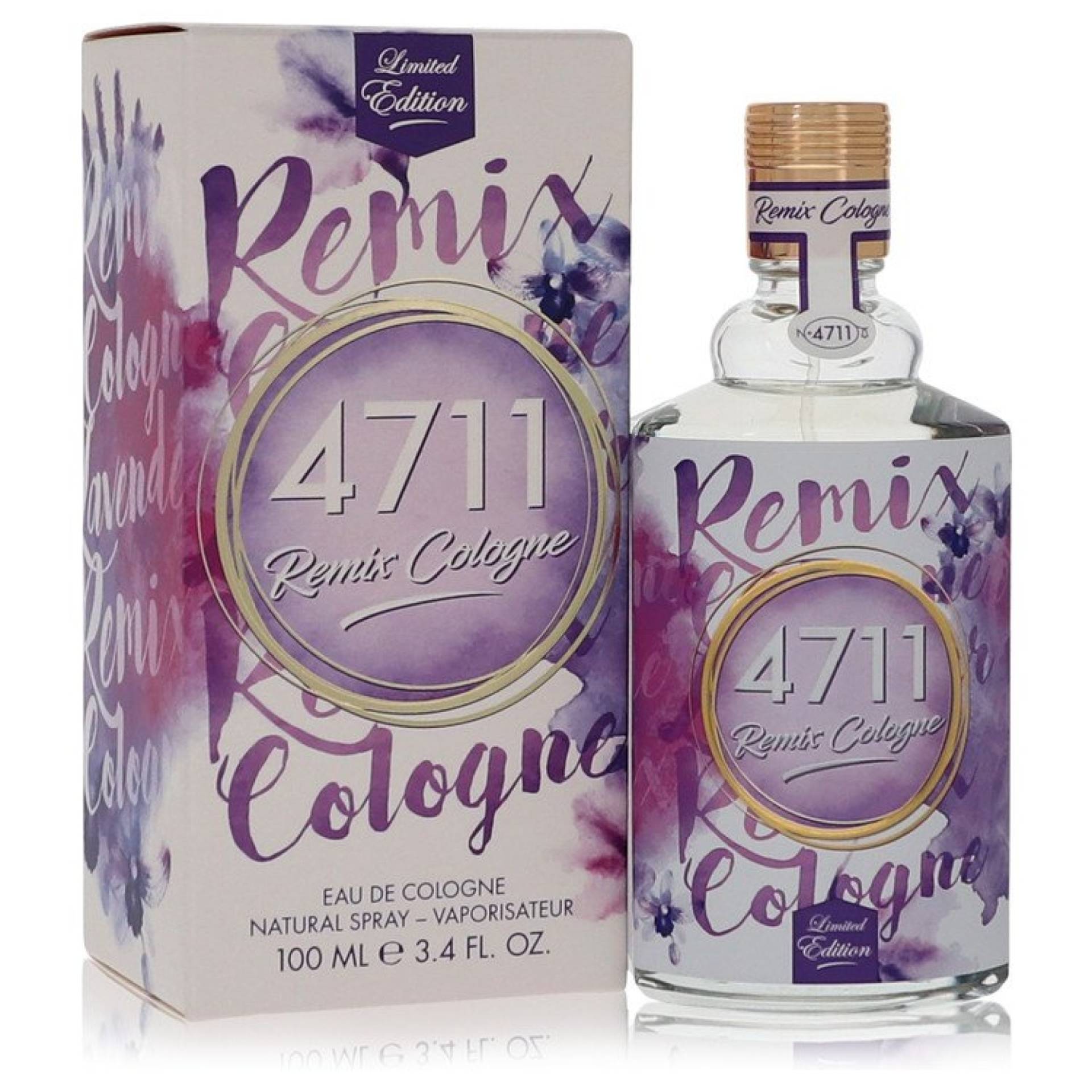 4711 Remix Lavender Eau De Cologne Spray (Unisex) 100 ml von 4711