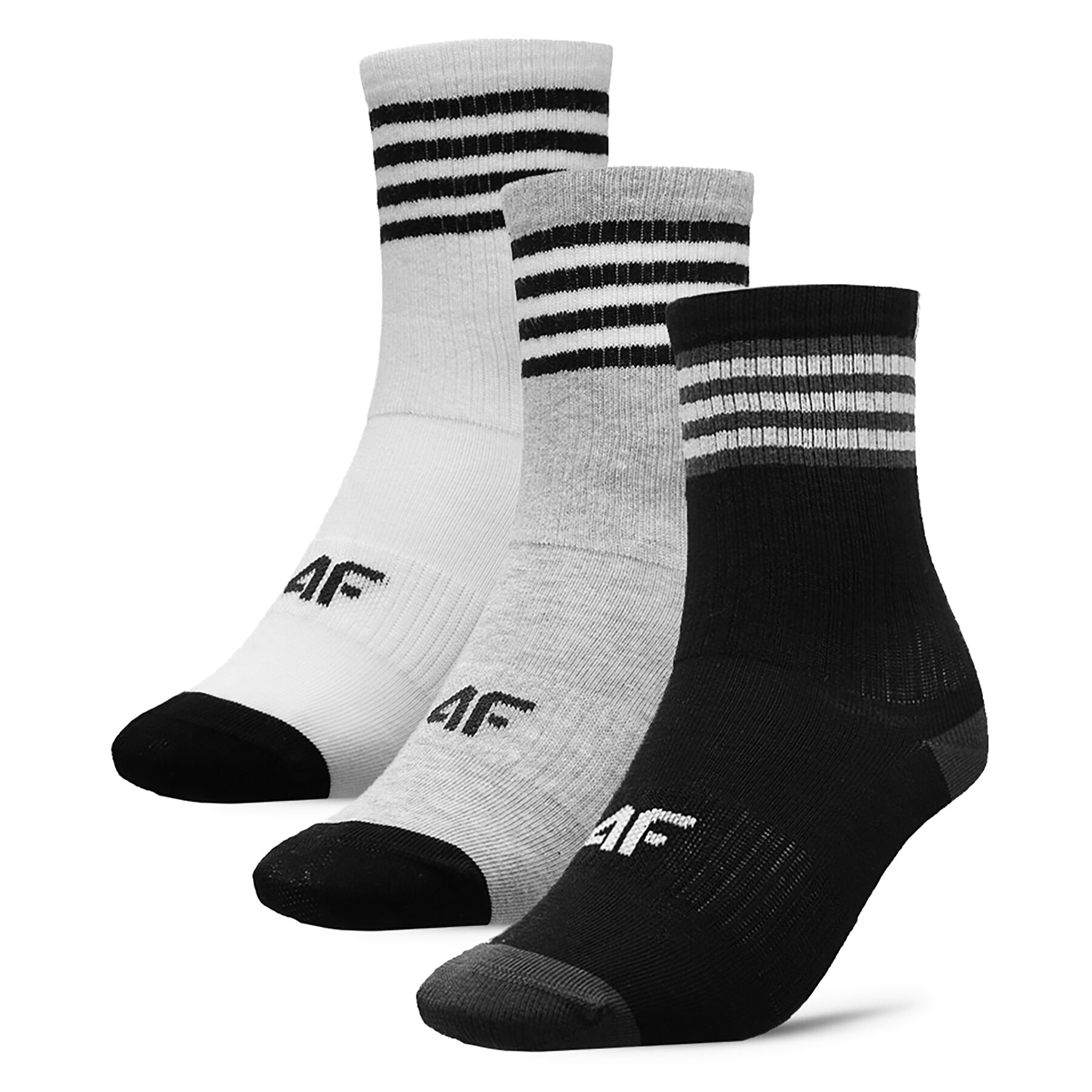 3er-Set hohe Kindersocken 4F 4FJWAW23USOCM234 90S von 4F