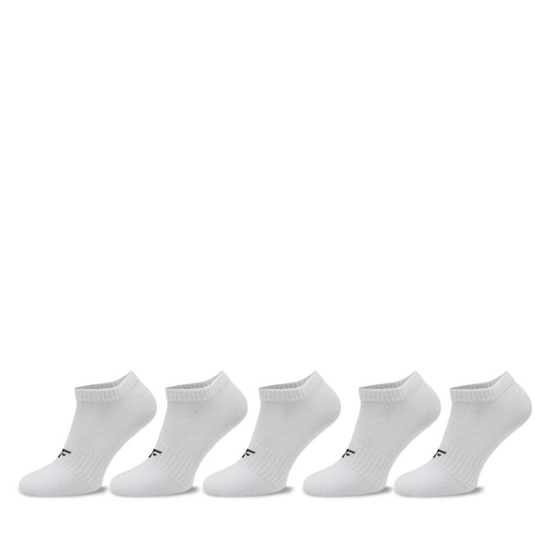 5er-Set Kinder Sneakersocken 4F 4FJWSS24USOCF247 Weiß von 4F