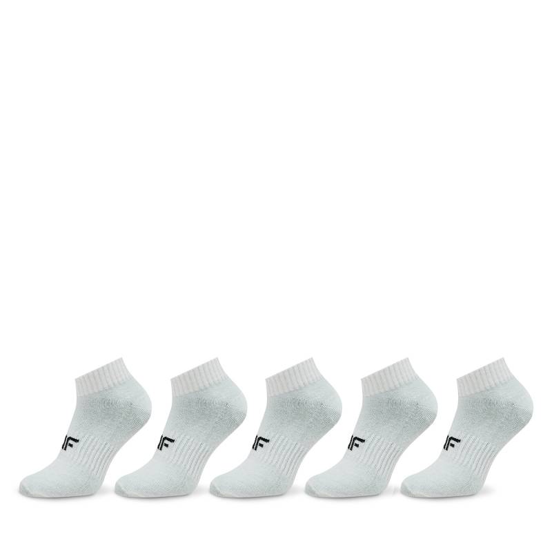 5er-Set niedrige Kindersocken 4F 4FJWAW23USOCM235 Weiß von 4F