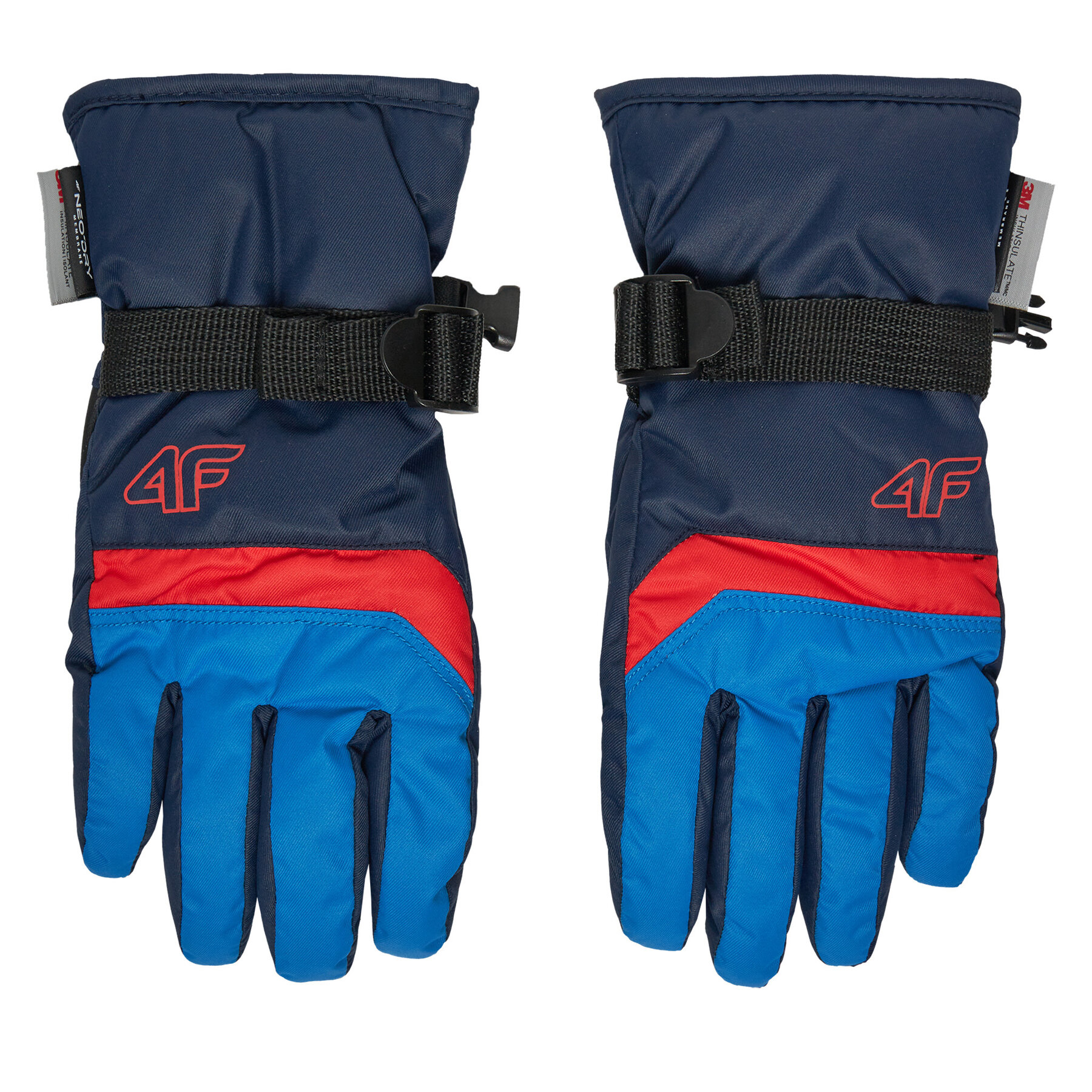 Skihandschuhe 4F 4FJWAW24AFGLM129 Blau Skihandschuhe 4F 4FJWAW24AFGLM129 Blau von 4F