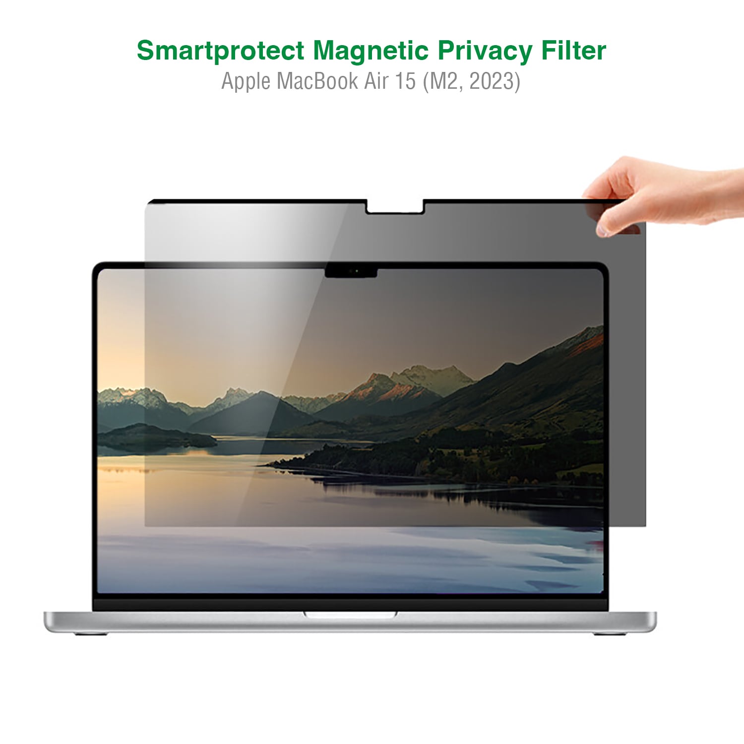 4smarts Displayschutzfolie »Magnetic Privacy Filter«, für Apple MacBook Air 15 (M2) von 4smarts