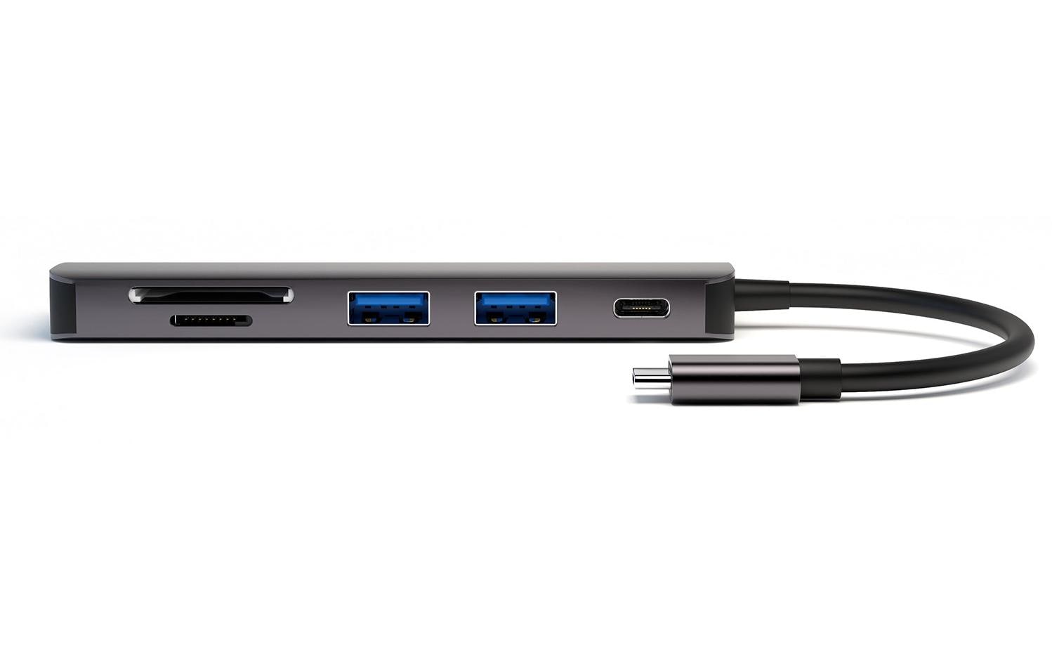 4smarts Laptop-Dockingstation »6in1 Hub USB-C – HDMI/USB-A/SD/PD«, (1 St.) von 4smarts