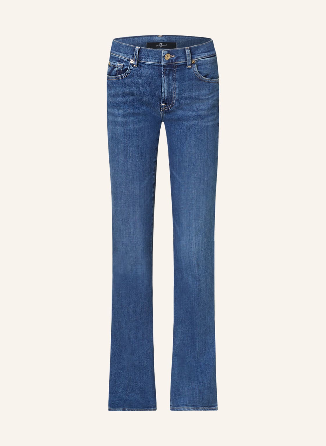 7 For All Mankind Bootcut Jeans Saturday Mit Schmucksteinen blau von 7 For All Mankind