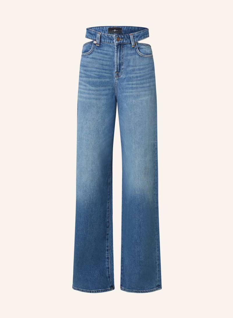 7 For All Mankind Bootcut Jeans Scout Mit Cut-Outs blau von 7 For All Mankind