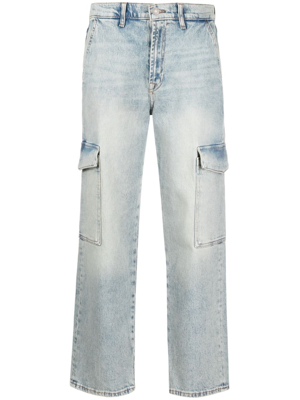 7 For All Mankind Cargo Logan cropped jeans - Blue von 7 For All Mankind