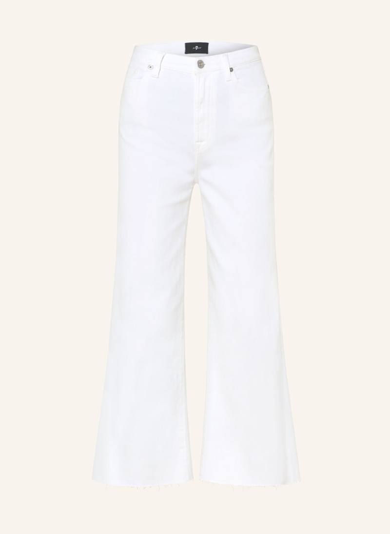 7 For All Mankind Flared Jeans Ultra High Rise Cropped Jo weiss von 7 For All Mankind