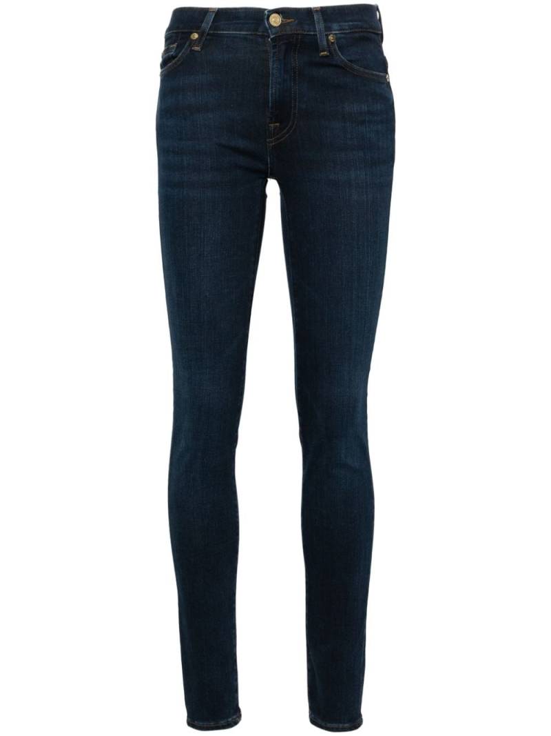 7 For All Mankind HW high-rise skinny jeans - Blue von 7 For All Mankind
