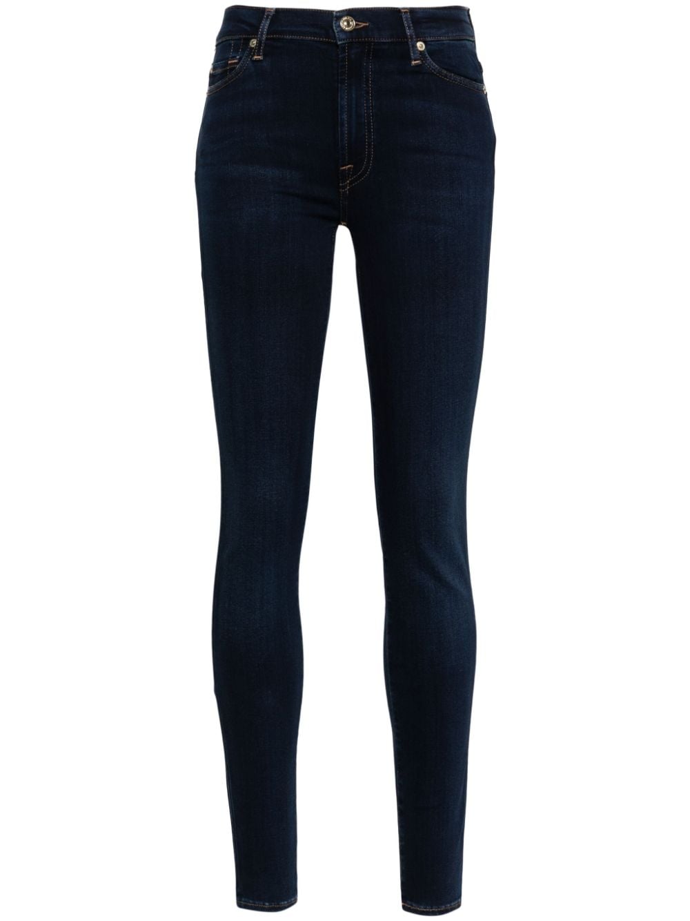 7 For All Mankind Illusion Luxe mid-rise skinny jeans - Blue von 7 For All Mankind