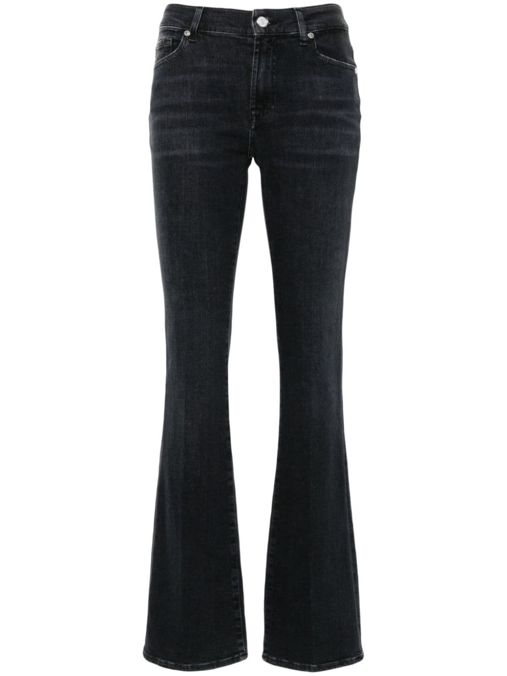 7 For All Mankind Illusion Space mid-rise bootcut jeans - Black von 7 For All Mankind