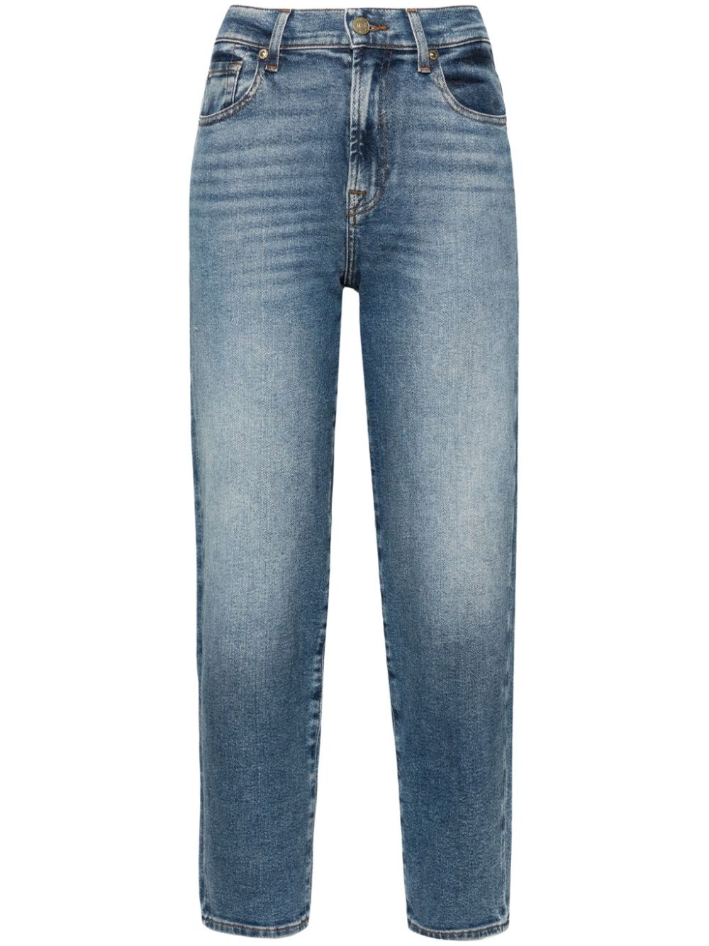 7 For All Mankind Malia high-rise cropped jeans - Blue von 7 For All Mankind