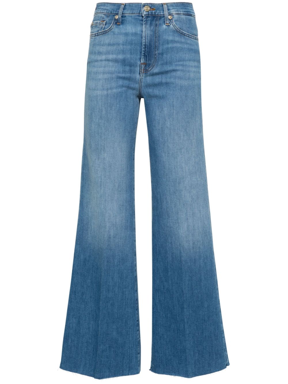 7 For All Mankind Modern Dojo high-waist flared jeans - Blue von 7 For All Mankind