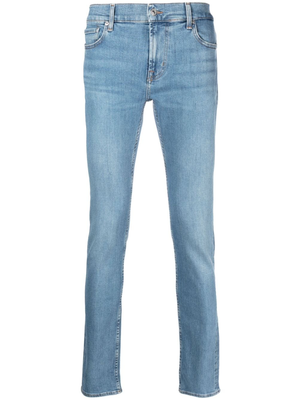 7 For All Mankind Paxtyn mid-rise skinny jeans - Blue von 7 For All Mankind