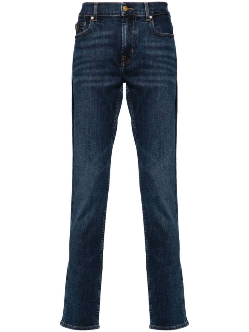 7 For All Mankind Paxtyn mid-rise skinny jeans - Blue von 7 For All Mankind