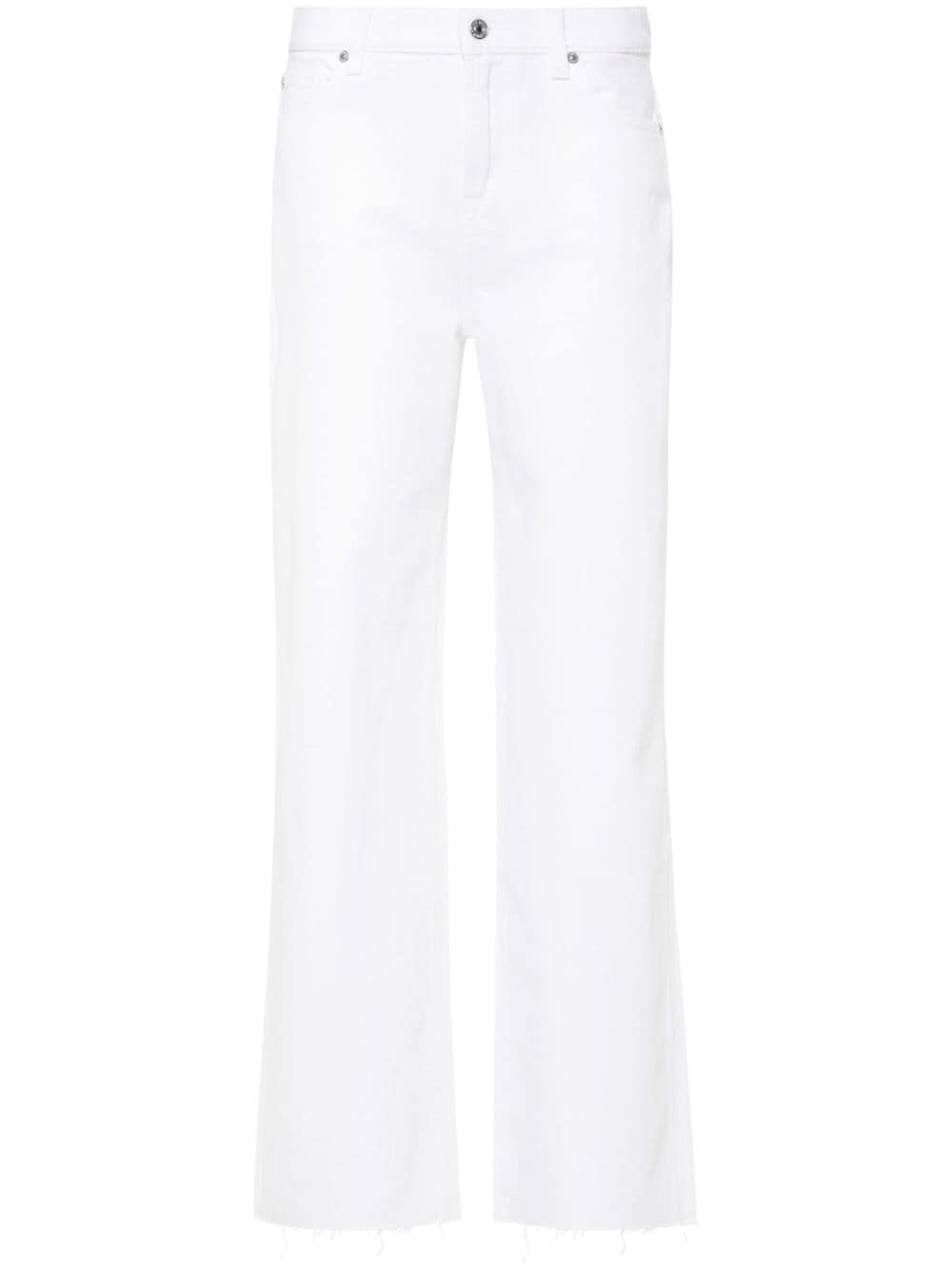 7 For All Mankind Scout high-rise straight-leg jeans - White von 7 For All Mankind