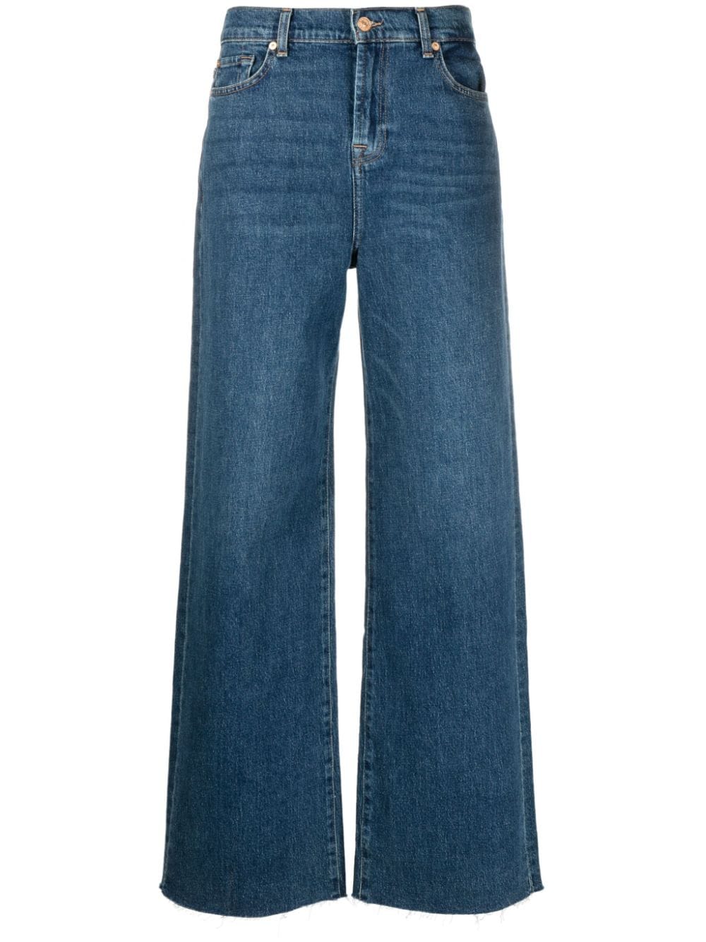 7 For All Mankind Scout high-rise wide-leg jeans - Blue von 7 For All Mankind