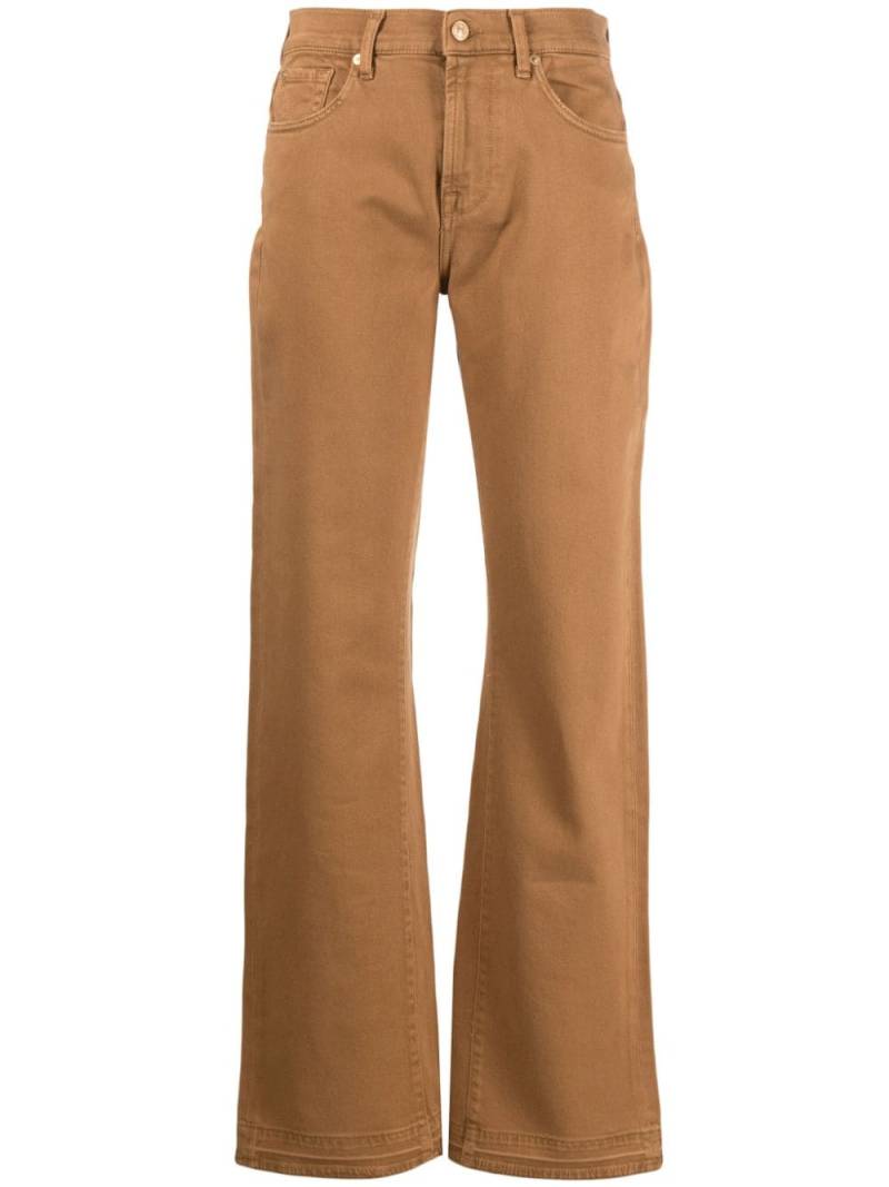 7 For All Mankind Tess straight-leg jeans - Brown von 7 For All Mankind