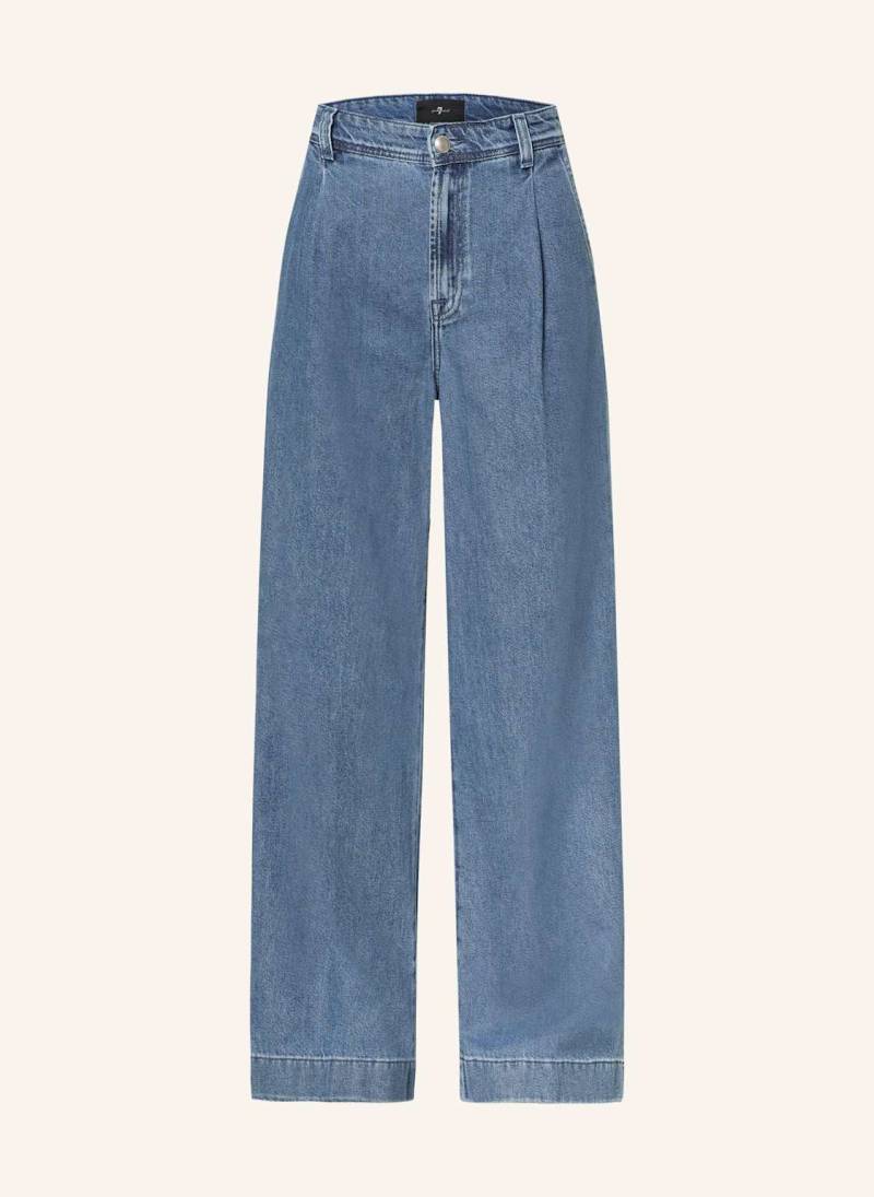 7 For All Mankind Wide Leg Jeans Hilo blau von 7 For All Mankind