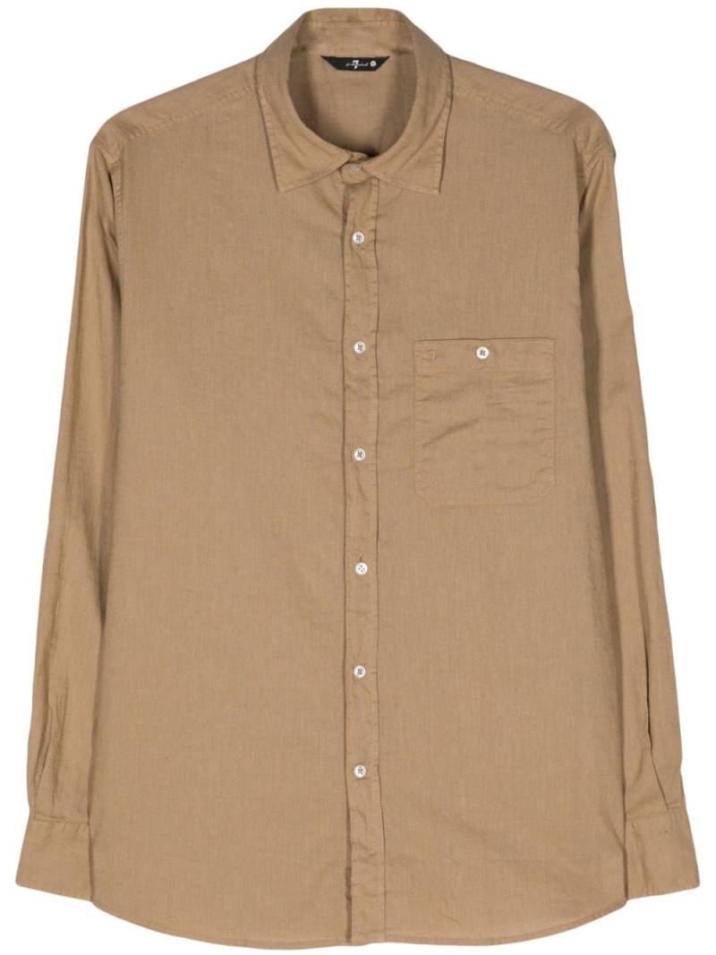 7 For All Mankind classic-collar long-sleeve shirt - Neutrals von 7 For All Mankind
