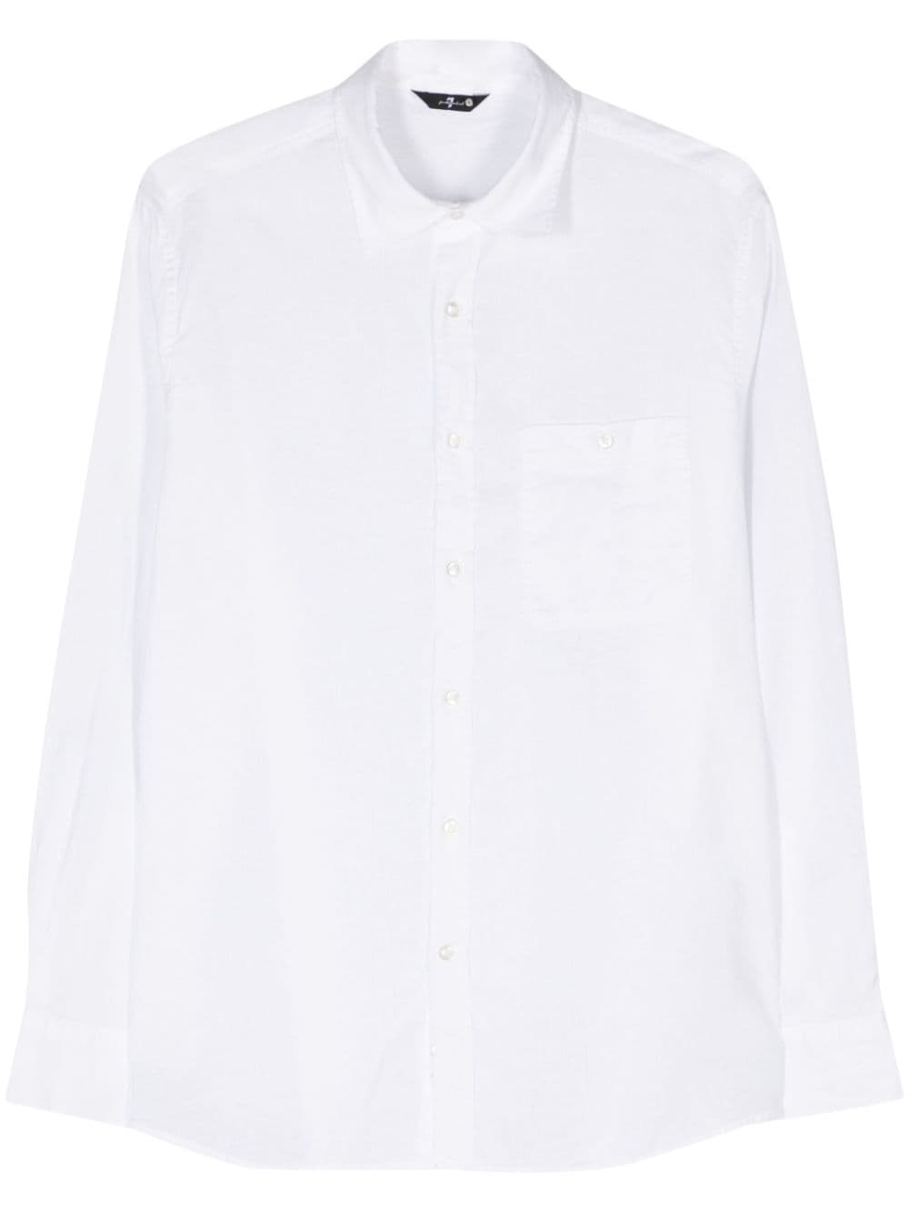 7 For All Mankind classic-collar long-sleeve shirt - White von 7 For All Mankind