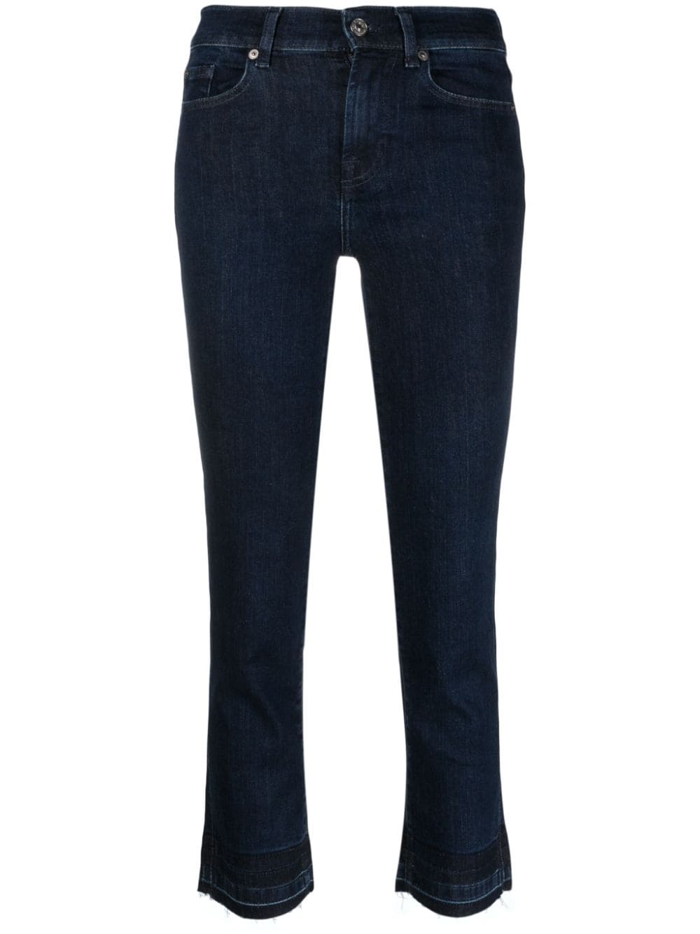 7 For All Mankind cropped bootcut jeans - Blue von 7 For All Mankind