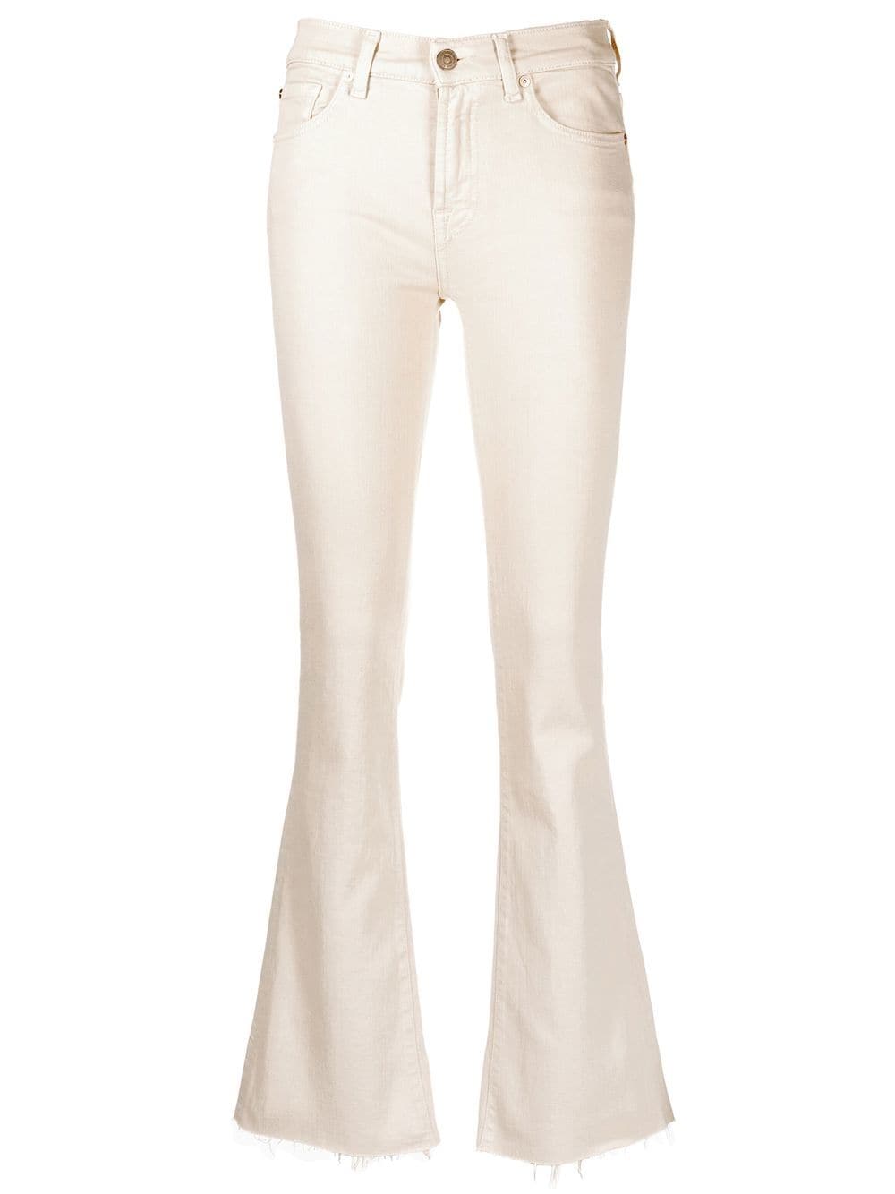 7 For All Mankind flared slim-cut jeans - Neutrals von 7 For All Mankind