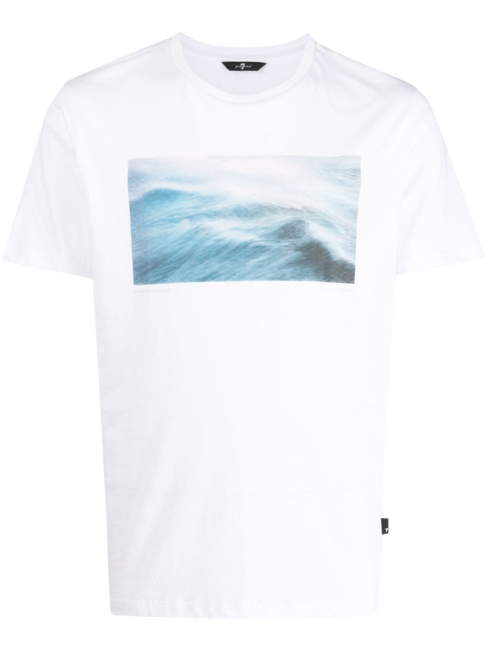 7 For All Mankind graphic-print cotton T-shirt - White von 7 For All Mankind