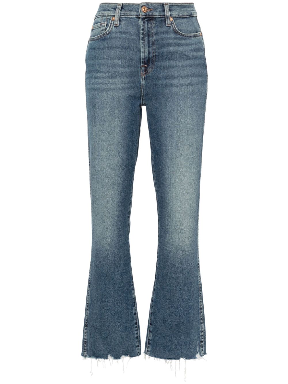 7 For All Mankind high-rise cropped jeans - Blue von 7 For All Mankind
