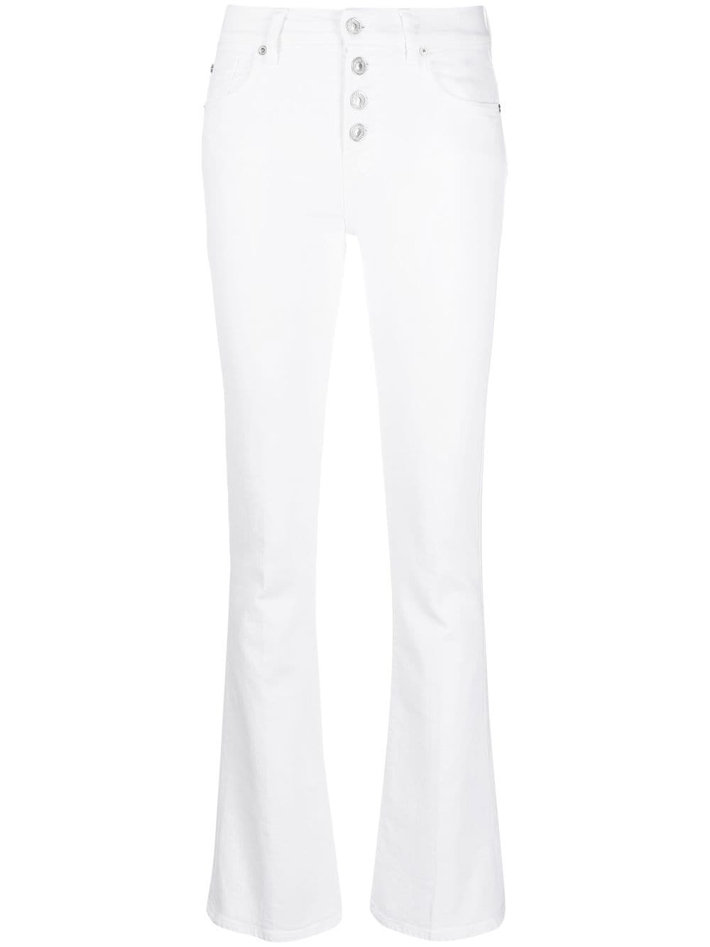 7 For All Mankind high-waisted flared jeans - White von 7 For All Mankind
