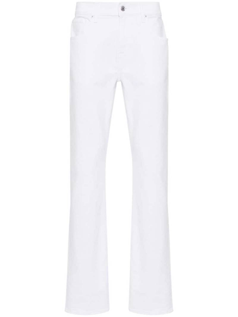 7 For All Mankind logo-patch straight jeans - White von 7 For All Mankind