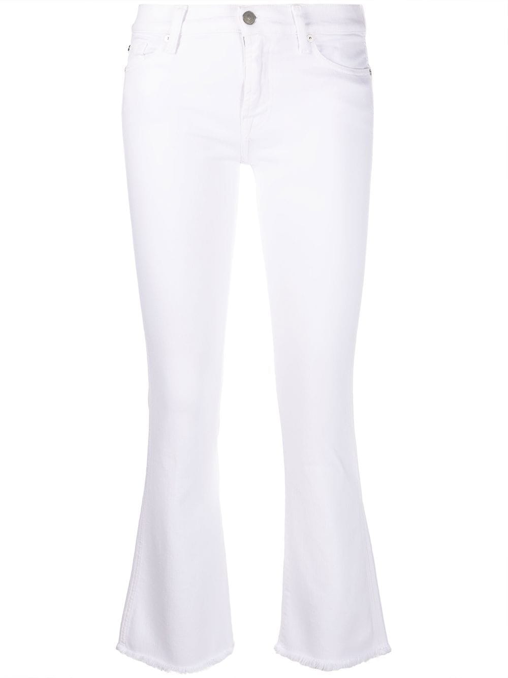 7 For All Mankind low-rise bootcut jeans - White von 7 For All Mankind