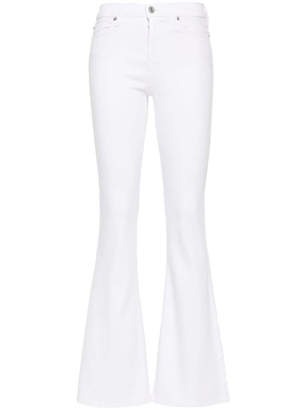 7 For All Mankind mid-rise flared jeans - White von 7 For All Mankind