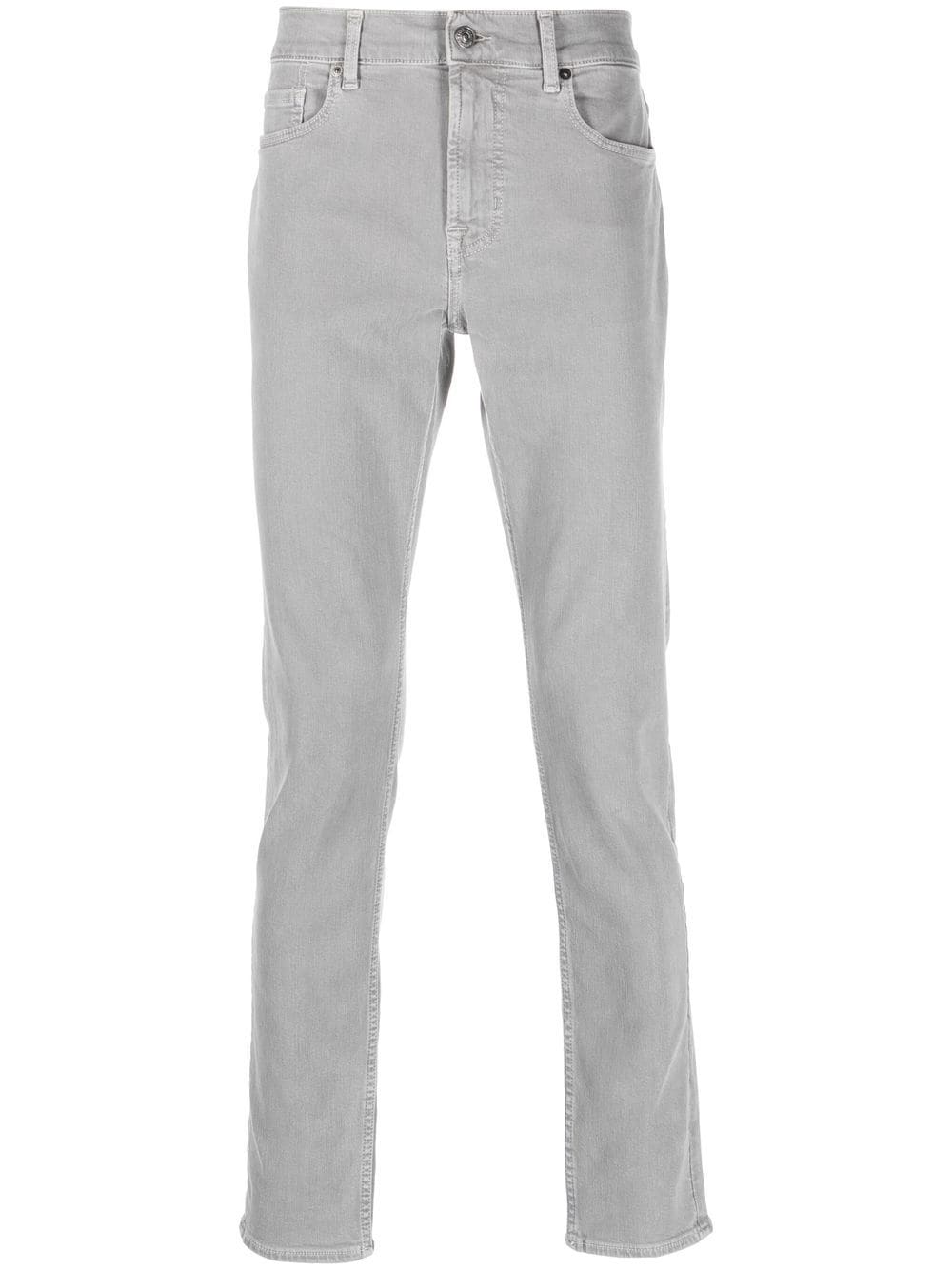 7 For All Mankind mid-rise slim-cut jeans - Grey von 7 For All Mankind