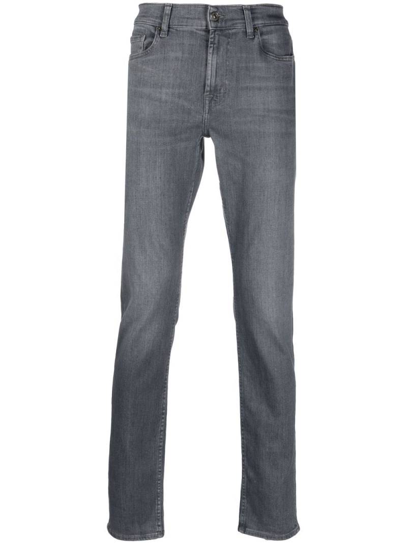 7 For All Mankind mid-rise slim-cut jeans - Grey von 7 For All Mankind