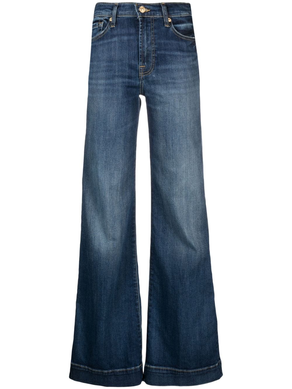 7 For All Mankind mid-rise straight-leg jeans - Blue von 7 For All Mankind