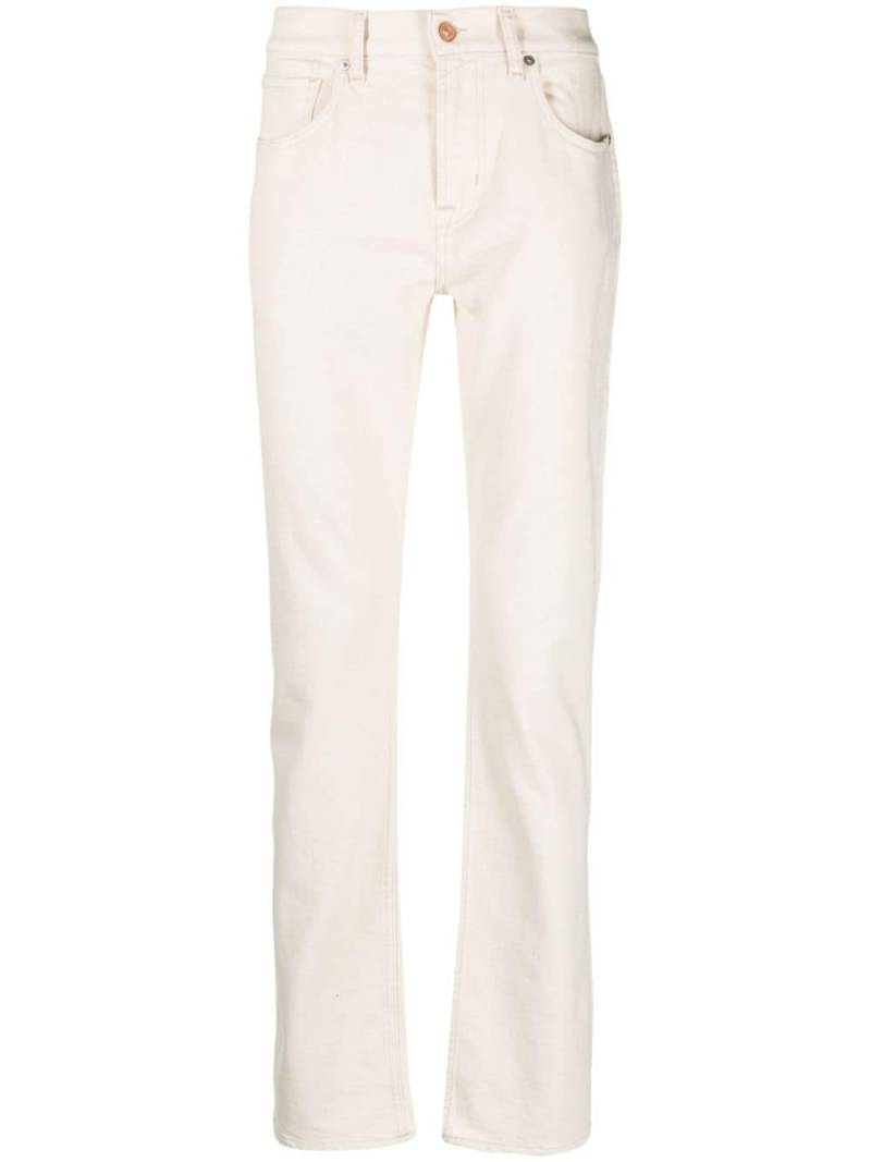 7 For All Mankind mid-rise straight-leg jeans - Neutrals von 7 For All Mankind