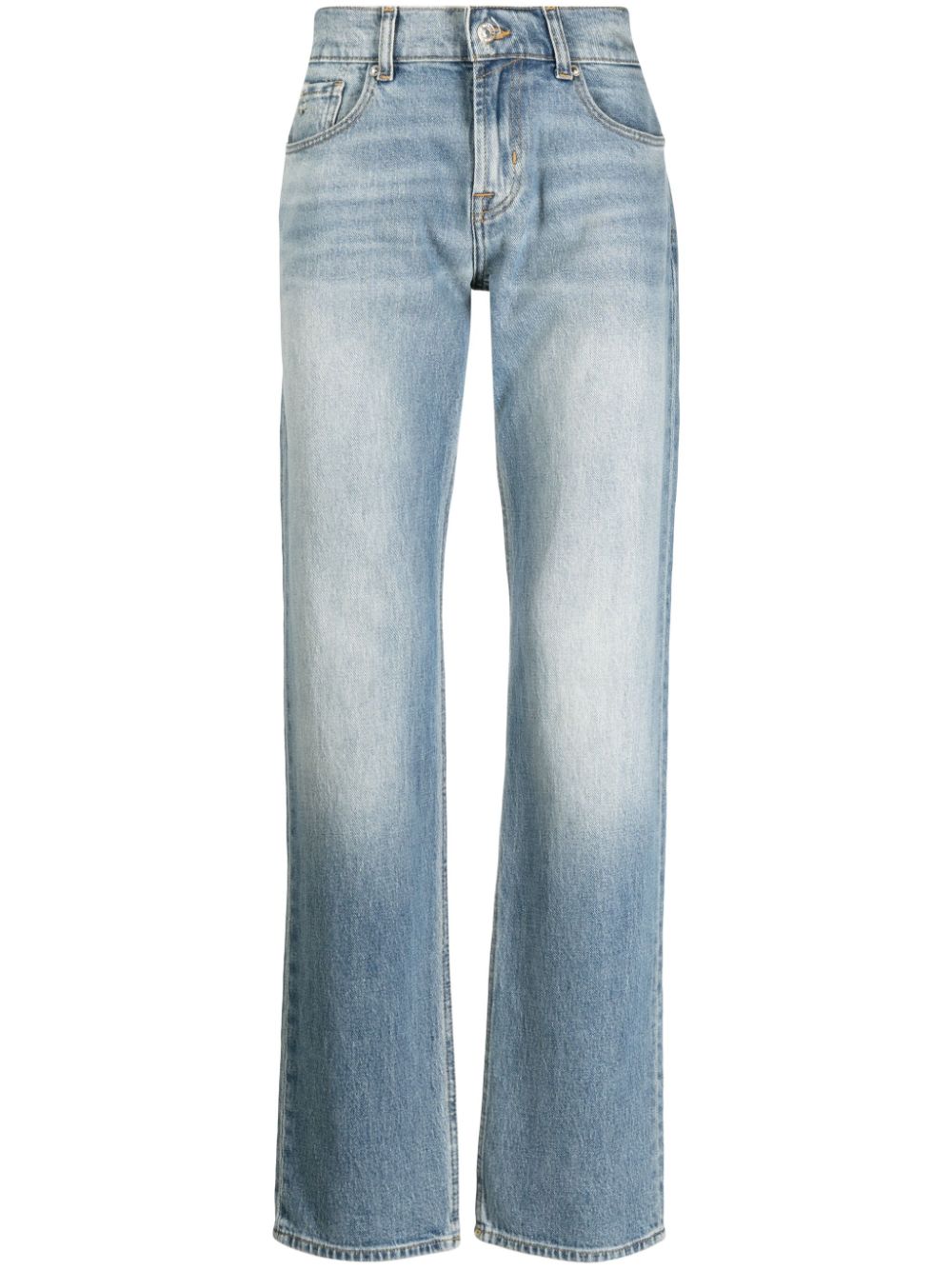 7 For All Mankind mid-rise straight-leg jeans - Blue von 7 For All Mankind