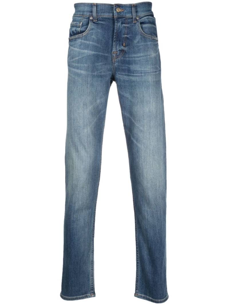 7 For All Mankind slim-cut cotton jeans - Blue von 7 For All Mankind
