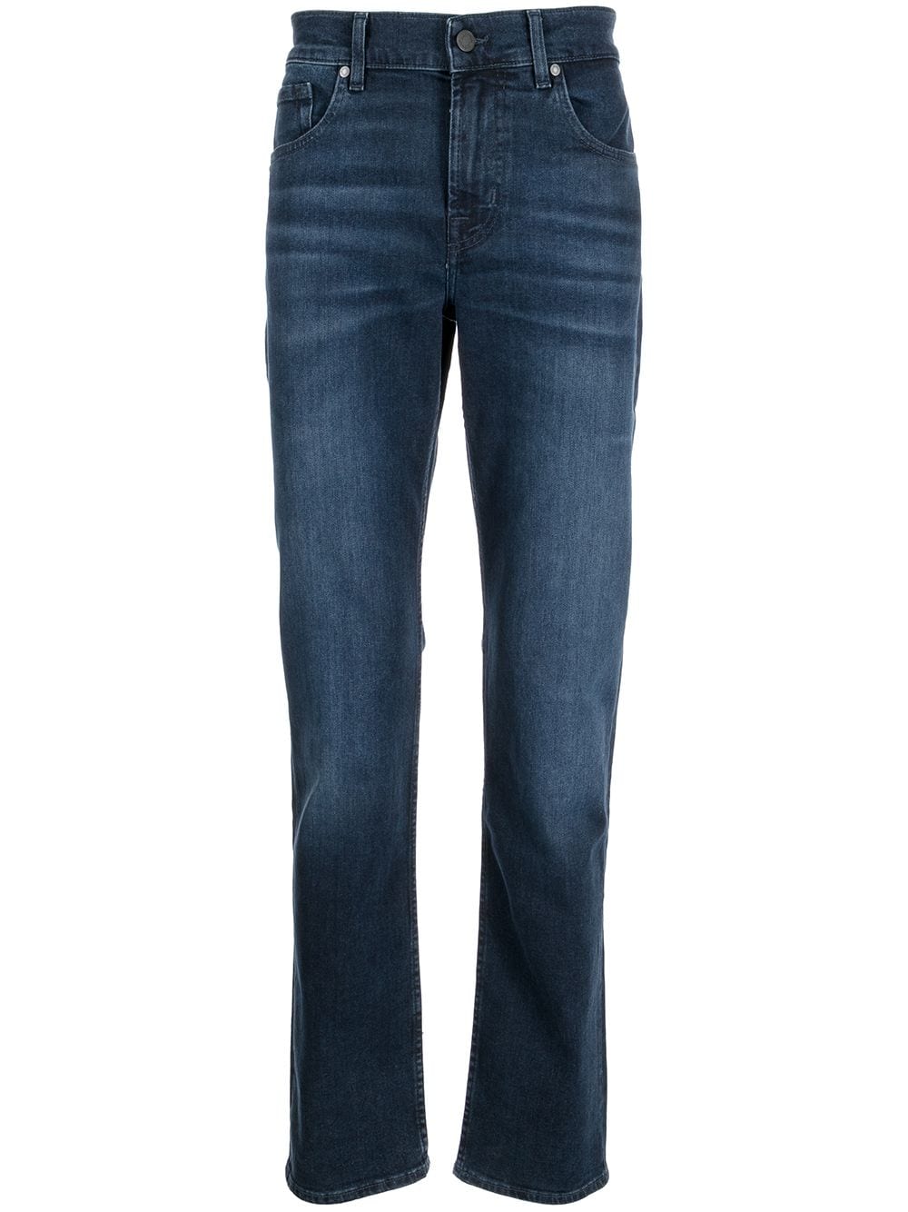 7 For All Mankind straight-leg cotton jeans - Blue von 7 For All Mankind